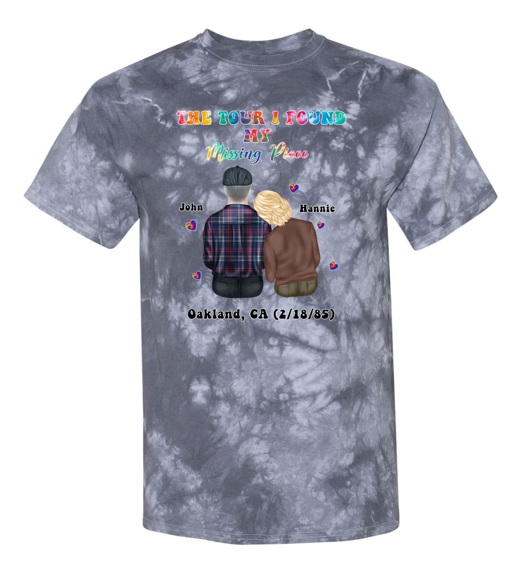 The tour I found my missing piece TDD080555 Premium Tie-dye Shirt