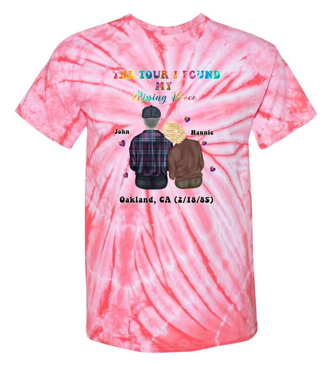 The tour I found my missing piece TDD080555 Premium Tie-dye Shirt