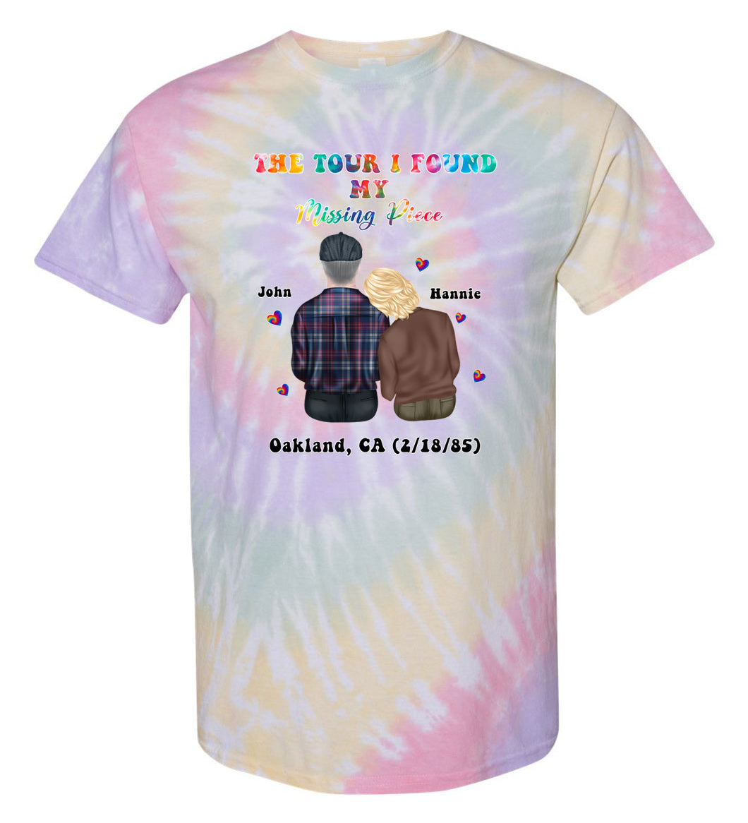 The tour I found my missing piece TDD080555 Premium Tie-dye Shirt