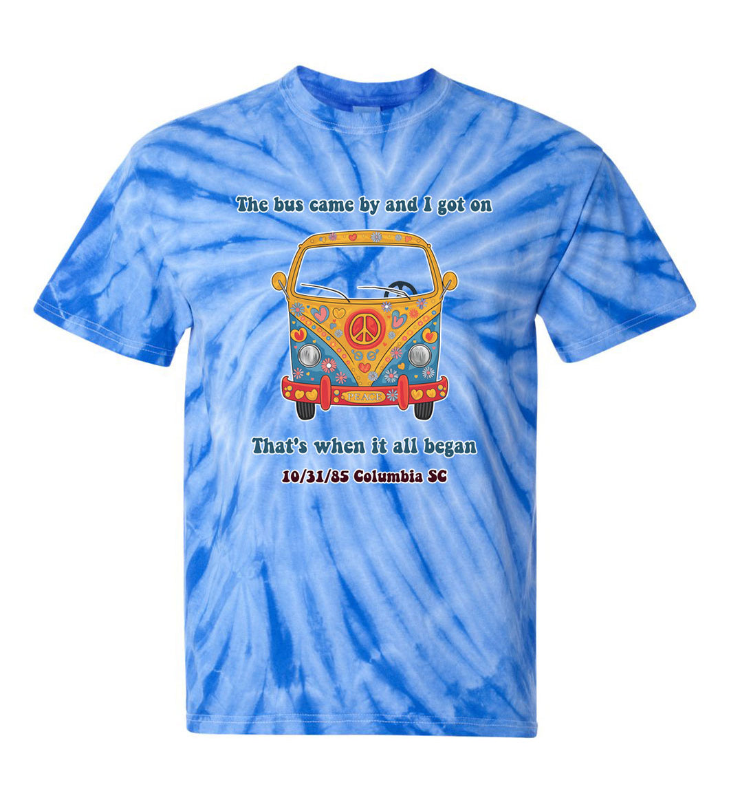 The bus came by and I got on TDD080558 Premium Tie-dye Shirt