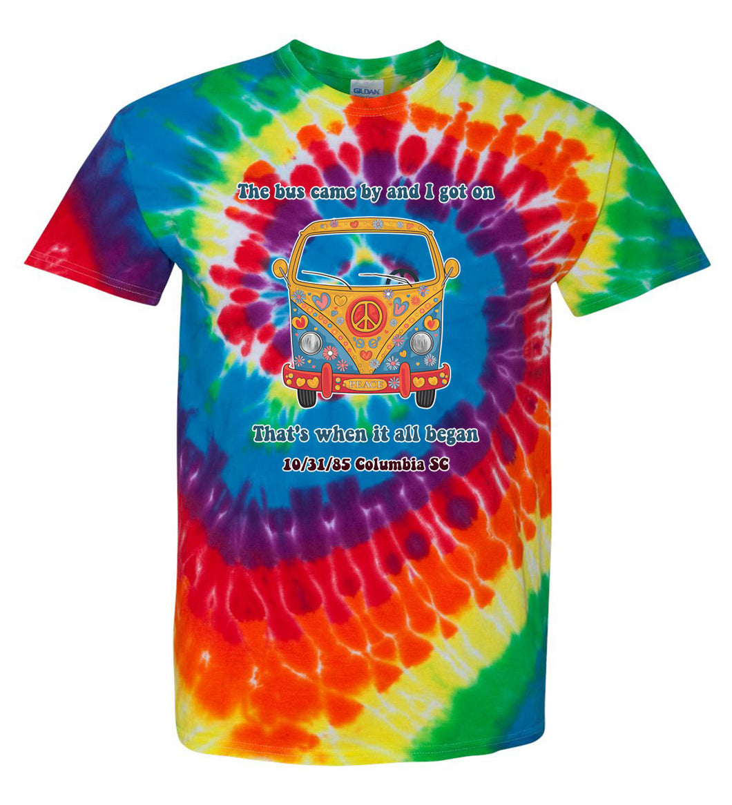 The bus came by and I got on TDD080558 Premium Tie-dye Shirt