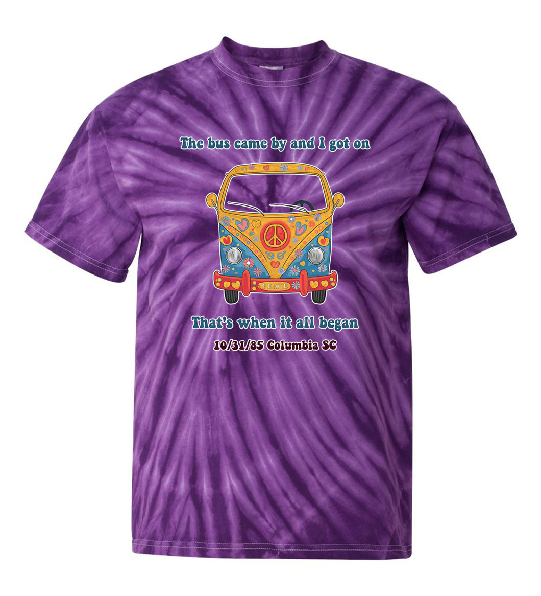 The bus came by and I got on TDD080558 Premium Tie-dye Shirt