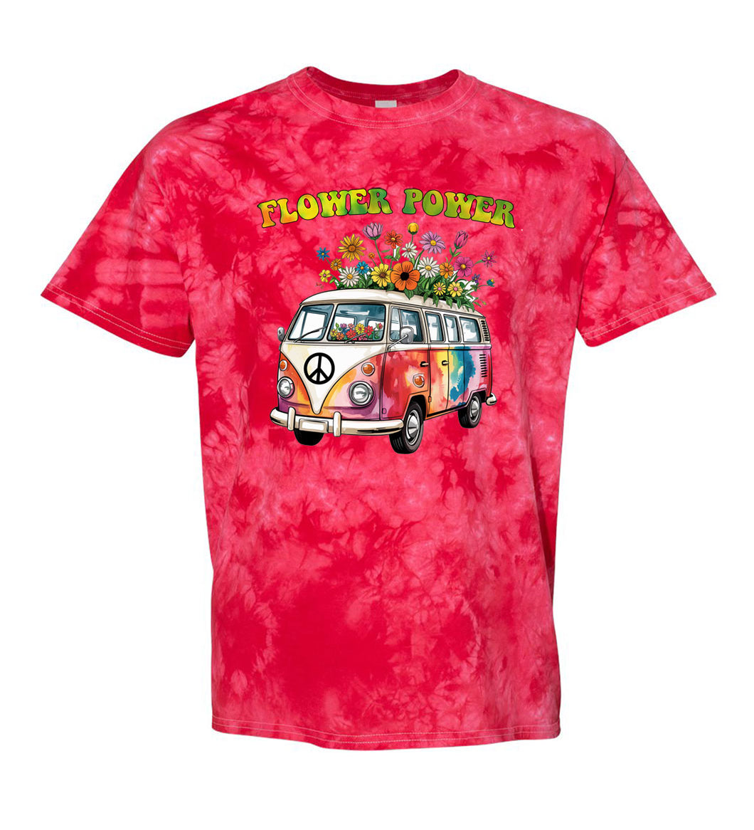 Flower Power Van TDD100501 Premium Tie-dye Shirt
