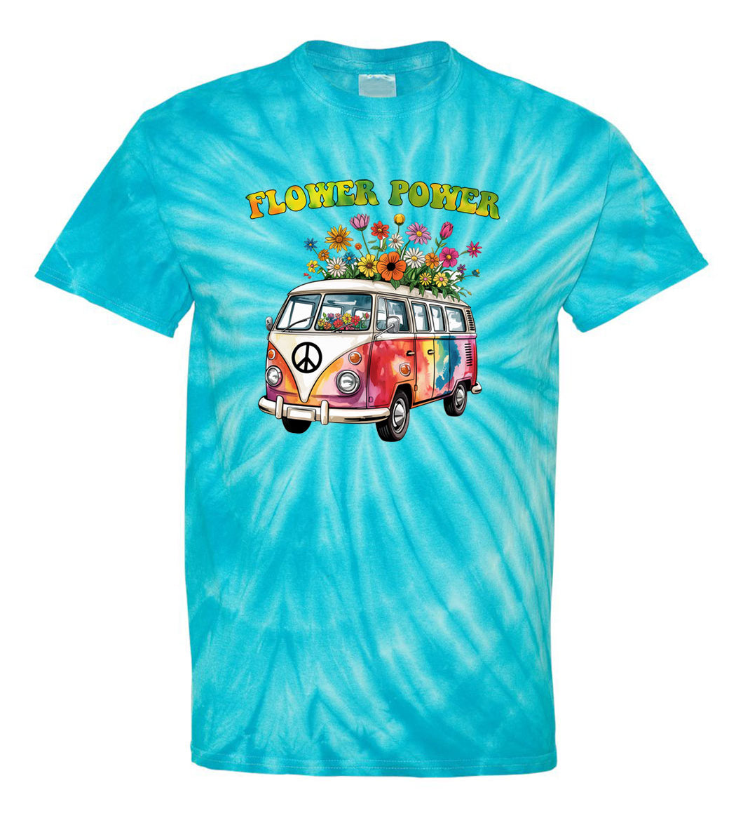 Flower Power Van TDD100501 Premium Tie-dye Shirt