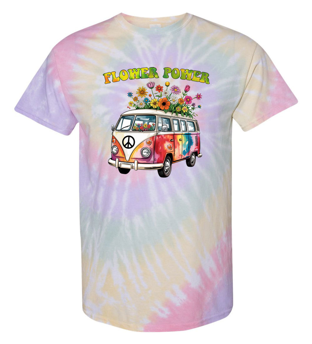 Flower Power Van TDD100501 Premium Tie-dye Shirt