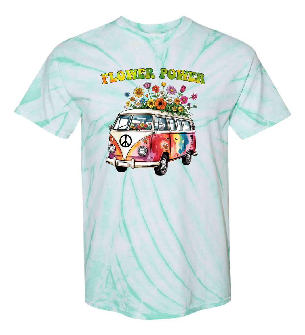 Flower Power Van TDD100501 Premium Tie-dye Shirt