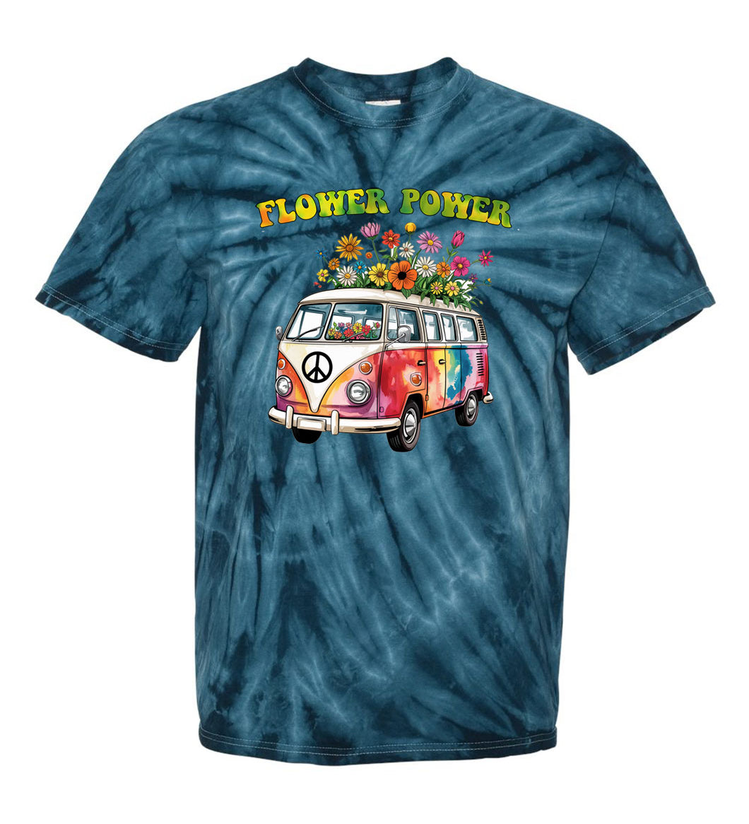Flower Power Van TDD100501 Premium Tie-dye Shirt