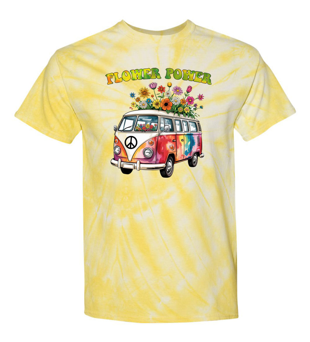 Flower Power Van TDD100501 Premium Tie-dye Shirt