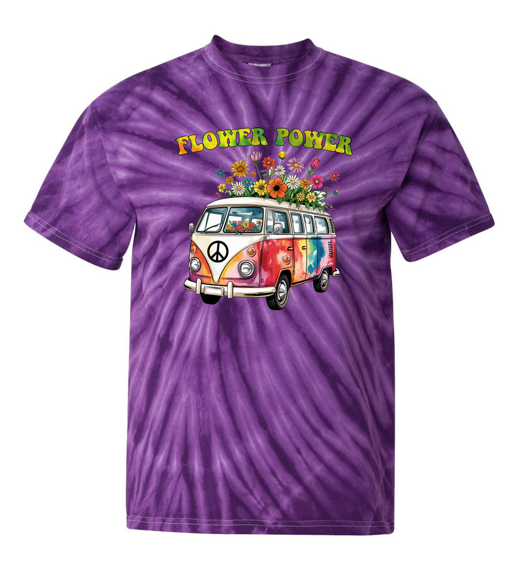 Flower Power Van TDD100501 Premium Tie-dye Shirt