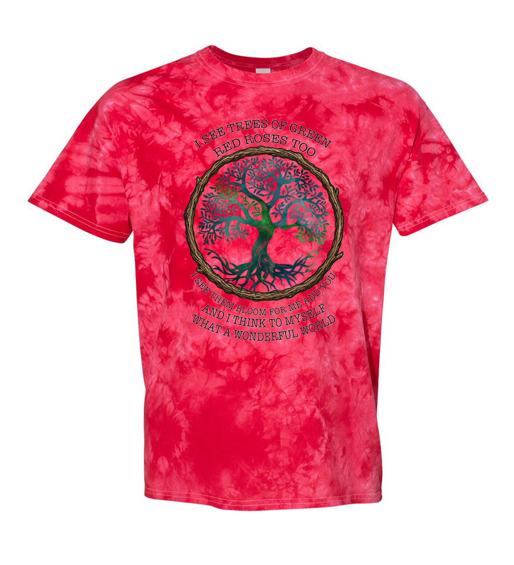 What a Wonderful World TDD100510 Premium Tie-dye Shirt