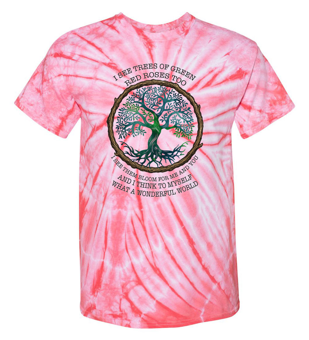 What a Wonderful World TDD100510 Premium Tie-dye Shirt