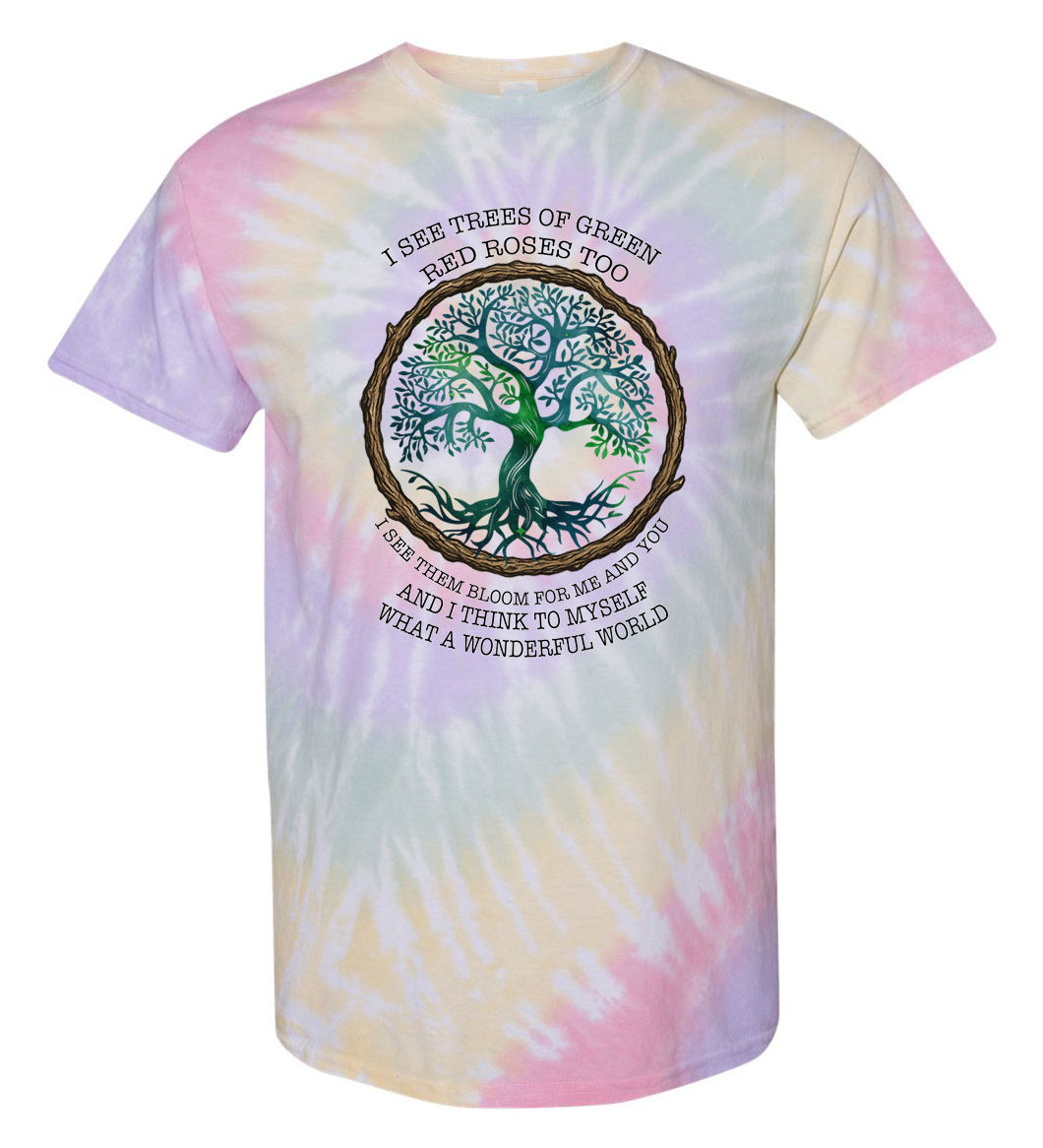 What a Wonderful World TDD100510 Premium Tie-dye Shirt